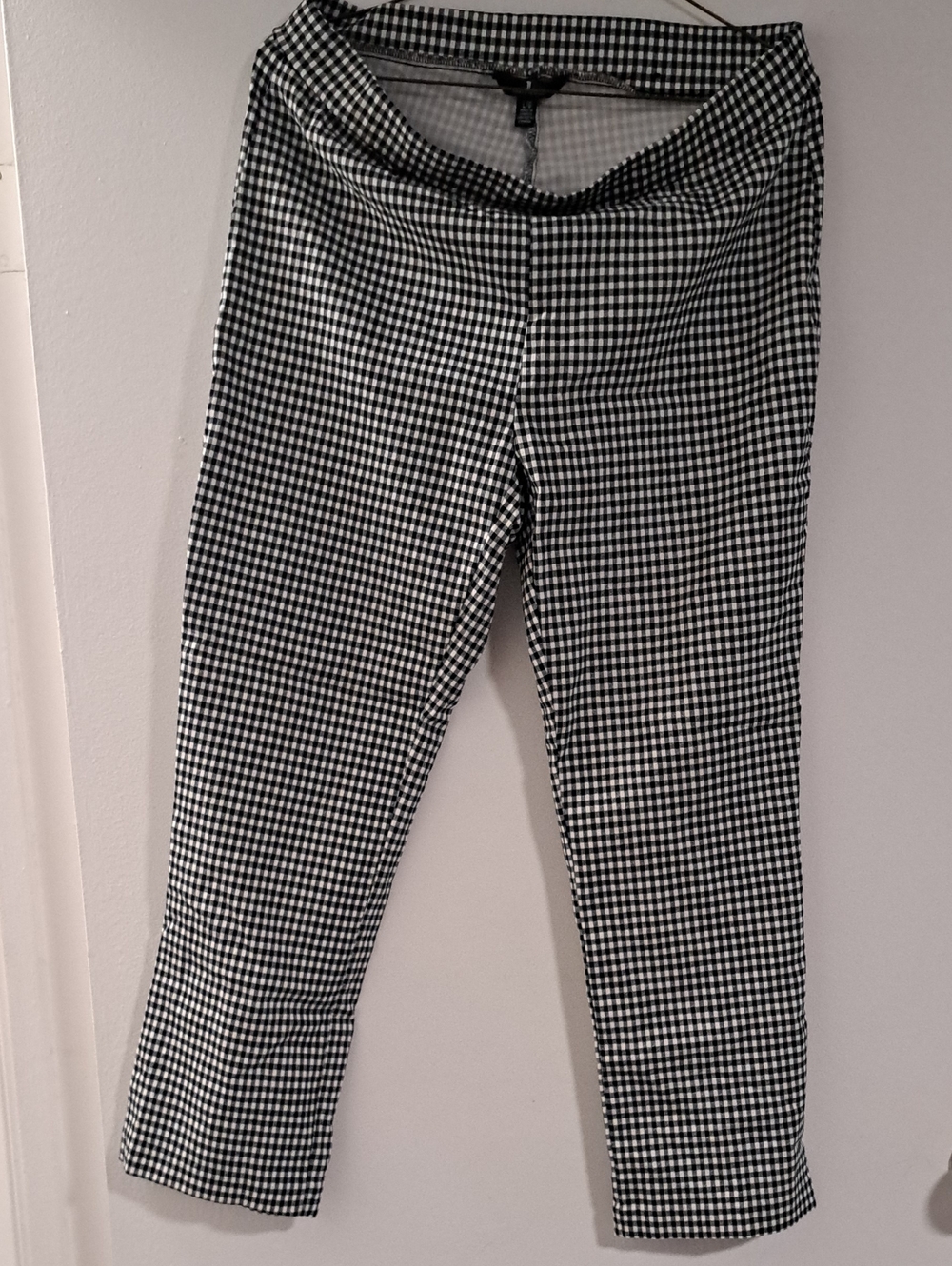Jules & Leopold Black and White Gingham Leggings for Women